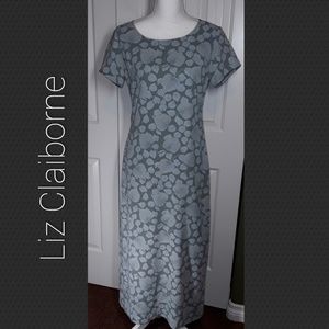 Liz Claiborne Lizsport 100% Poly*LEAVES*DRESS